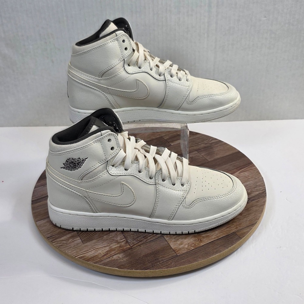 Air Jordan 1 Retro High Premium Phantom GG White Kids Size 7y 705296-022